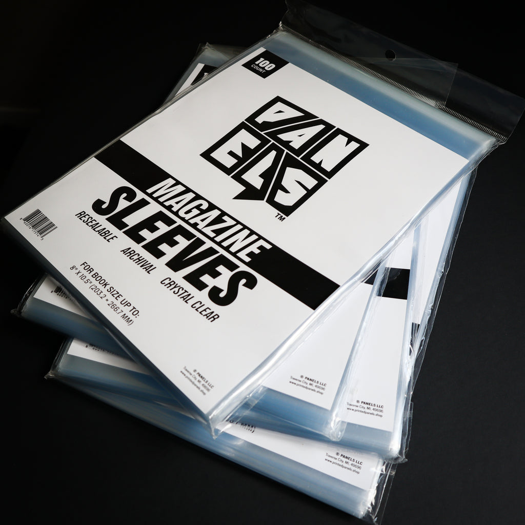 Resealable Comic Mag Sleeves — 100 Pack