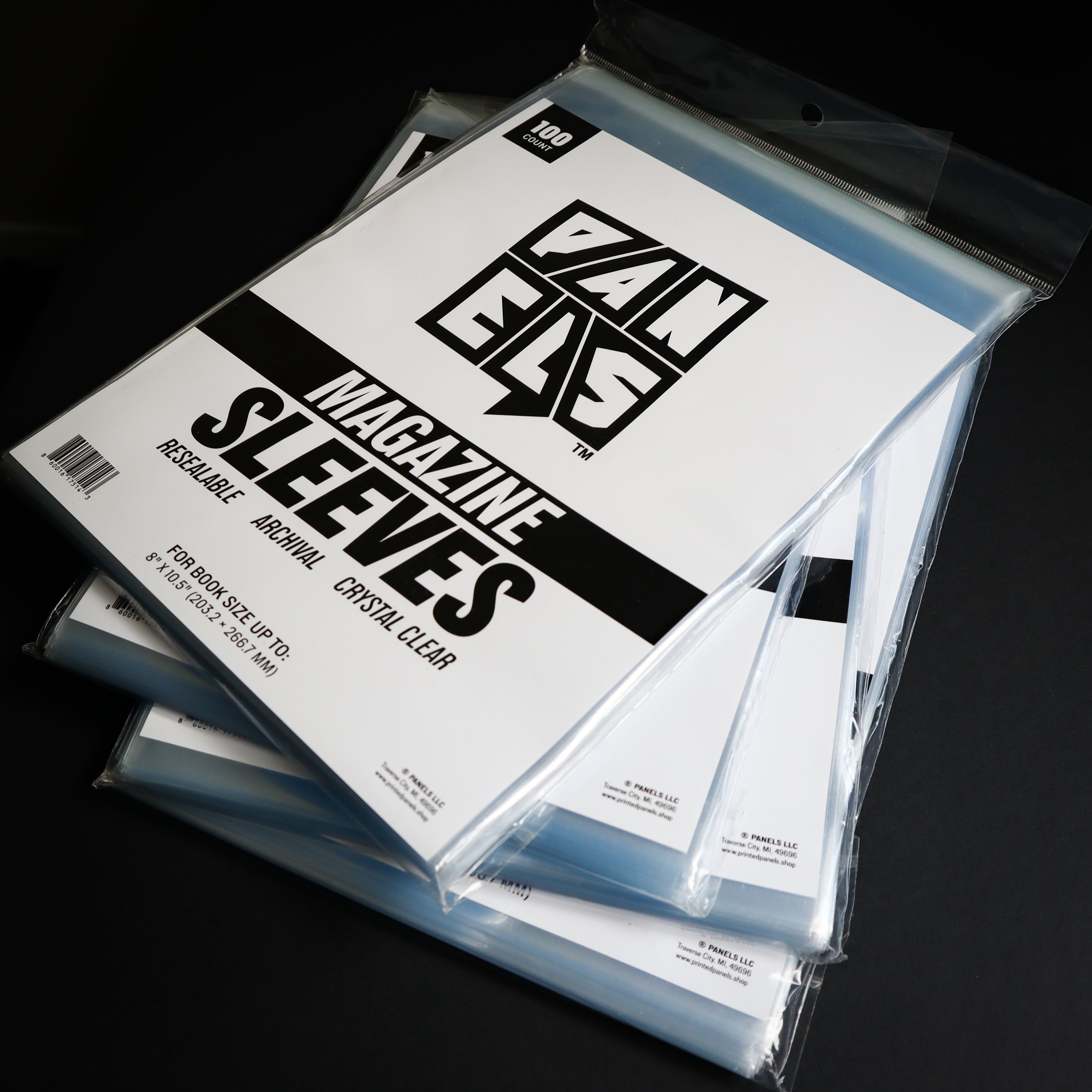 Resealable Magazine Sleeves — 100 Pack