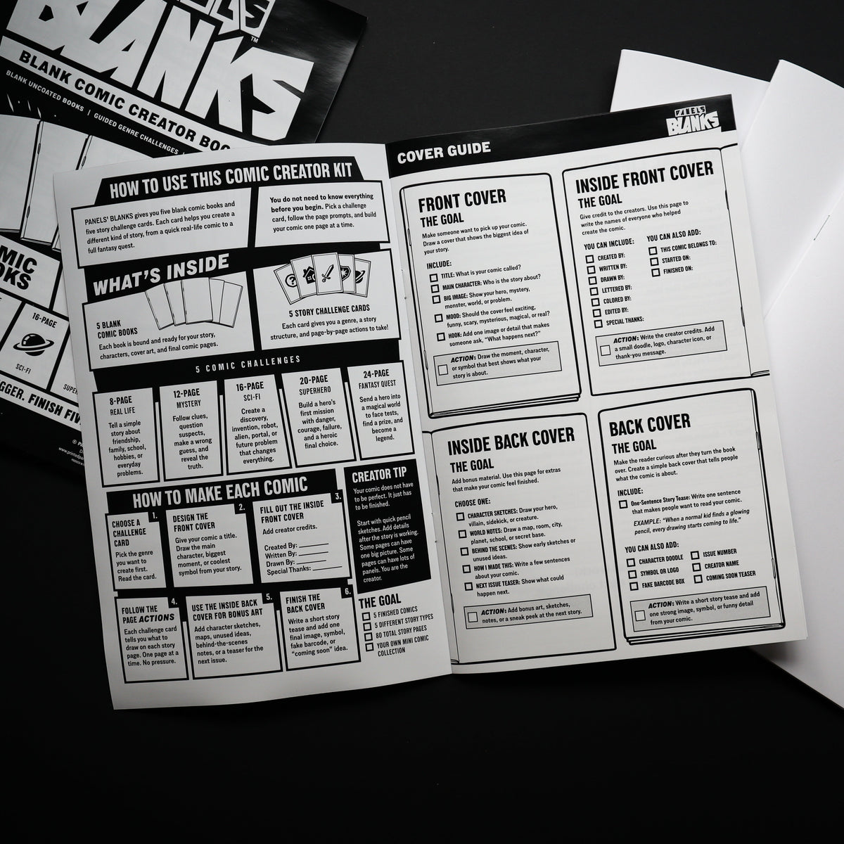 Comic Creator Challenge Kit — Blank Sketch Card Set