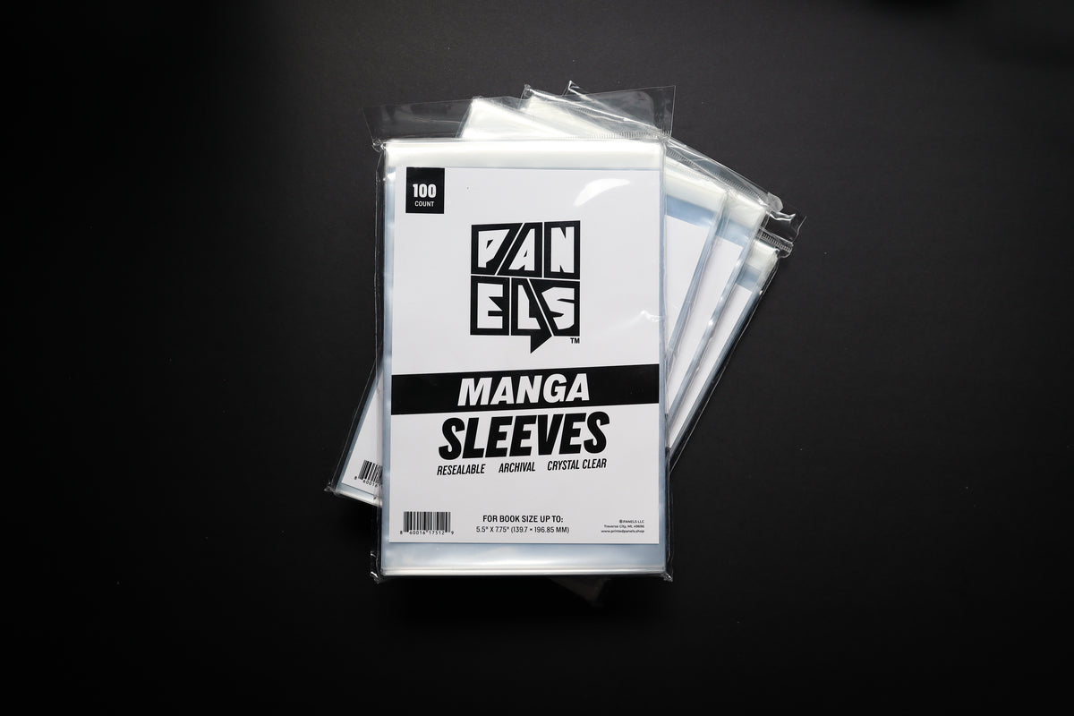 Resealable Manga Book Sleeves — 100 Pack