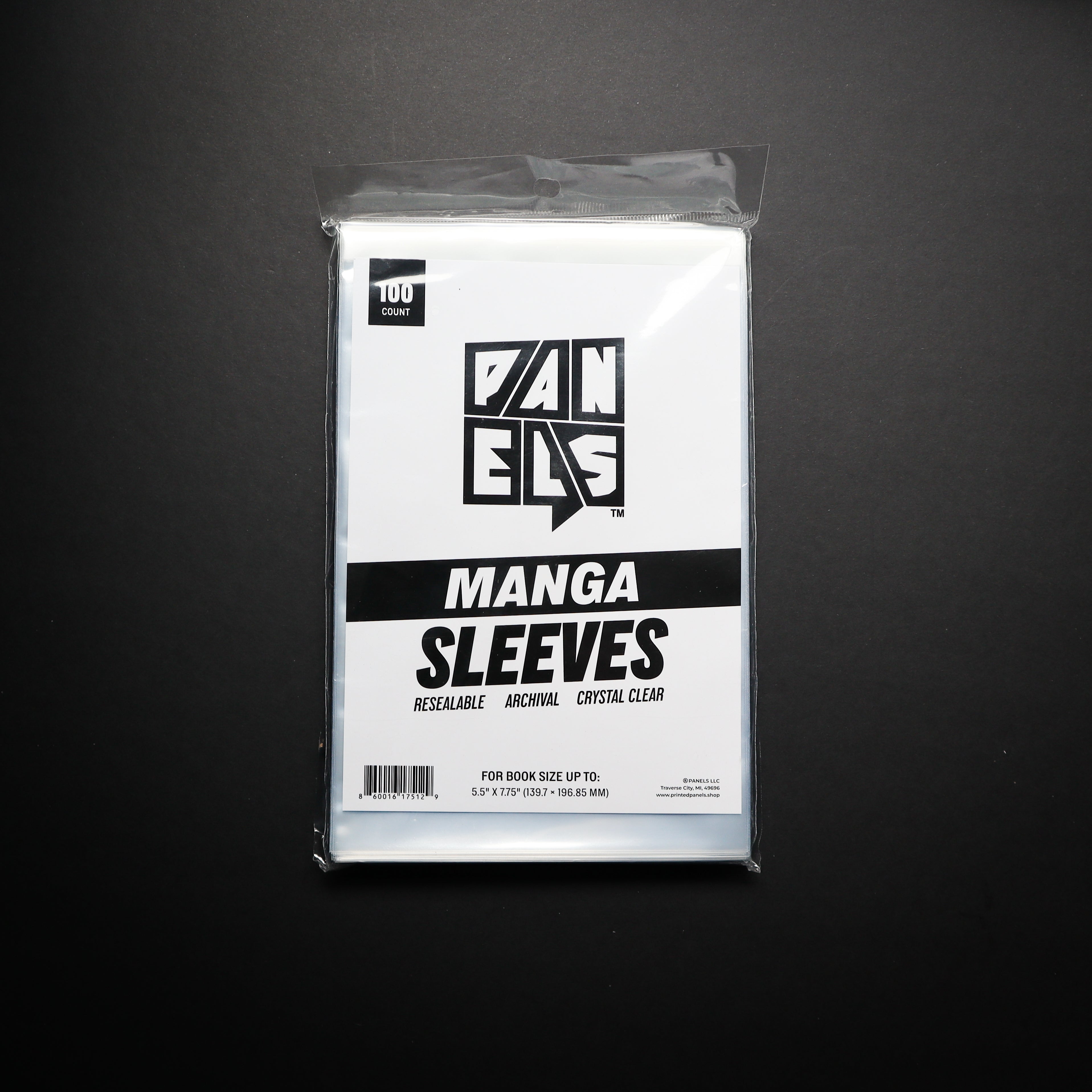Resealable Manga Book Sleeves — 100 Pack