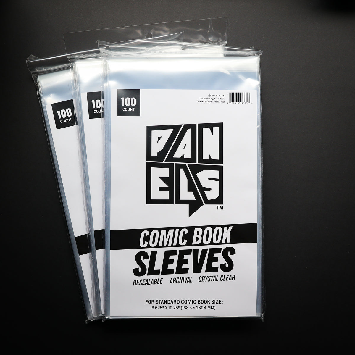 Resealable Comic Book Sleeves — 100 Pack