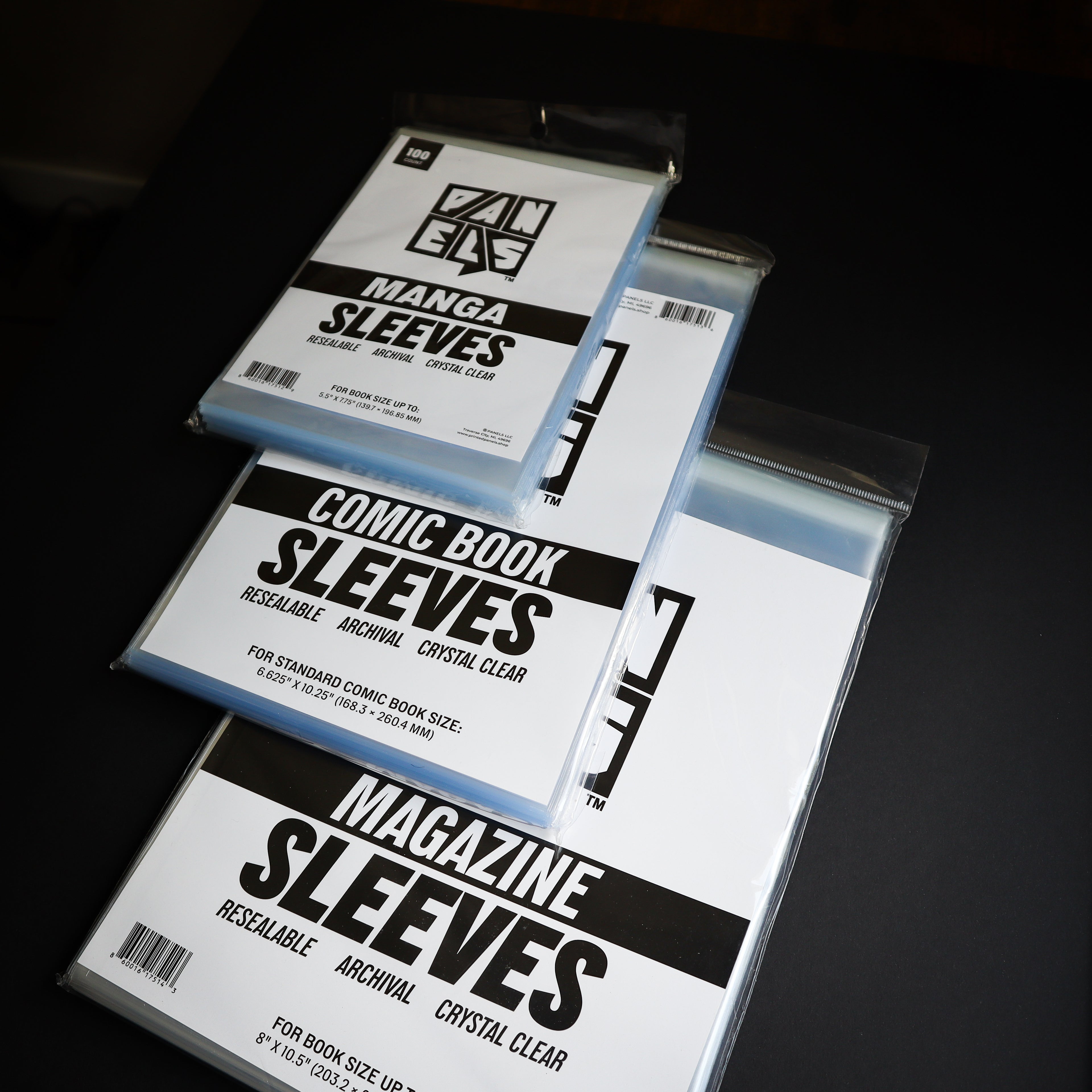 Resealable Magazine Sleeves — 100 Pack
