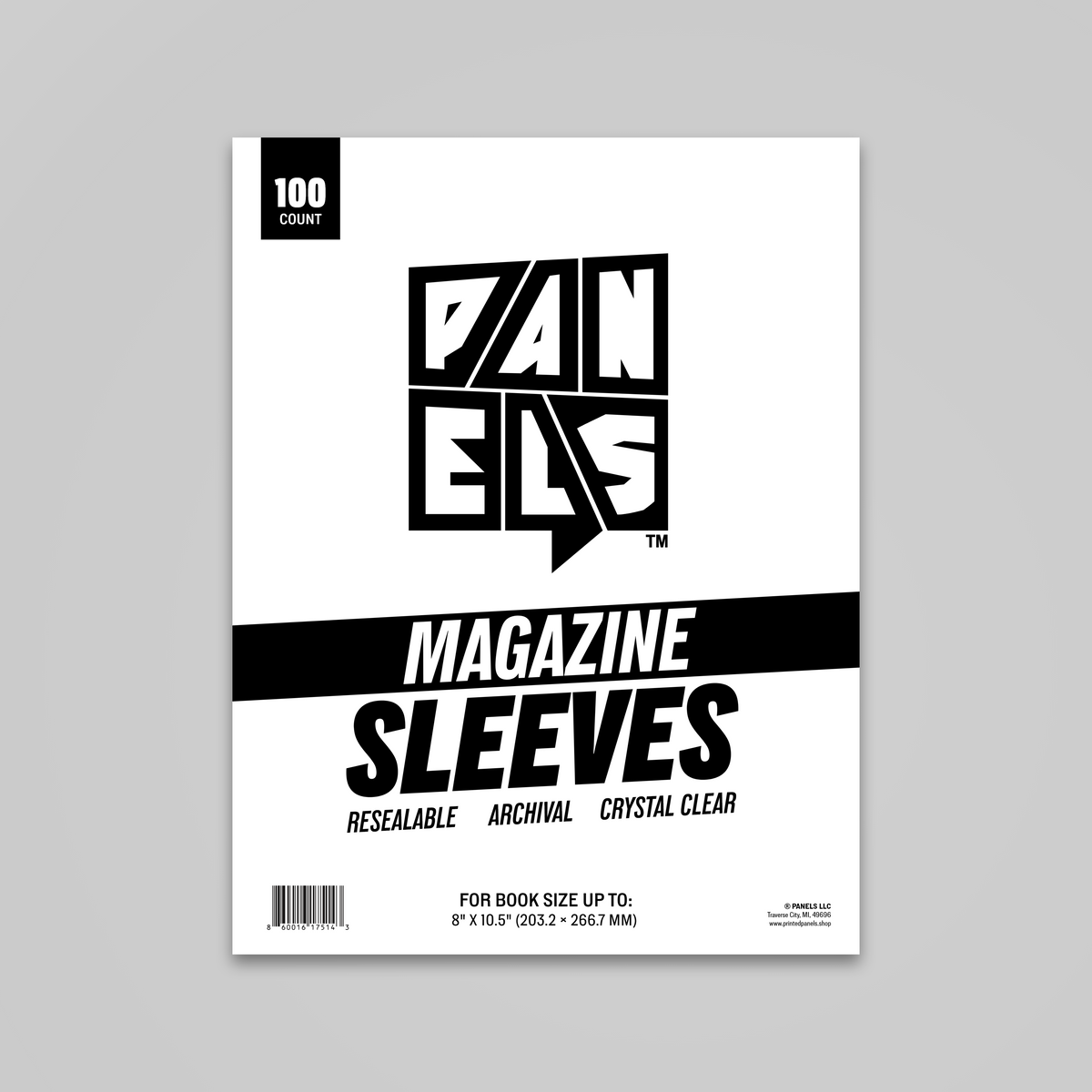 Resealable Magazine Sleeves- 100 Pack