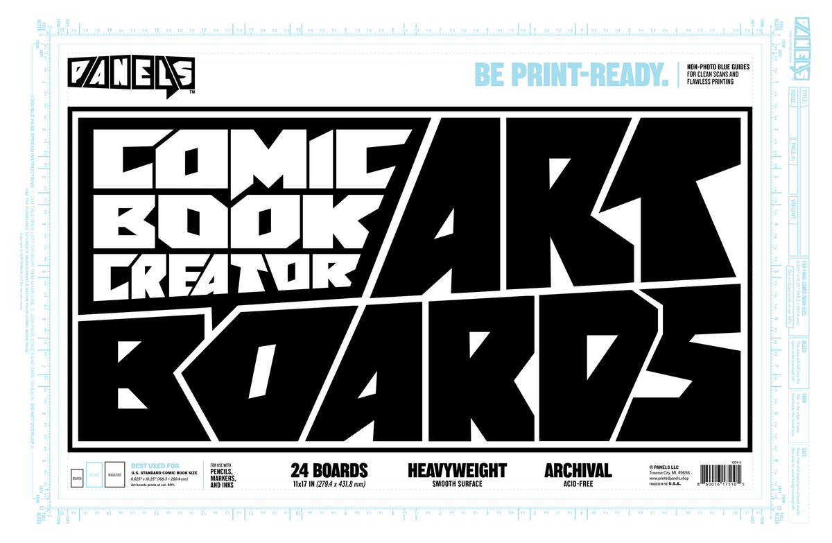 Comic Creator Art Boards (Non-Photo Blue Guides)